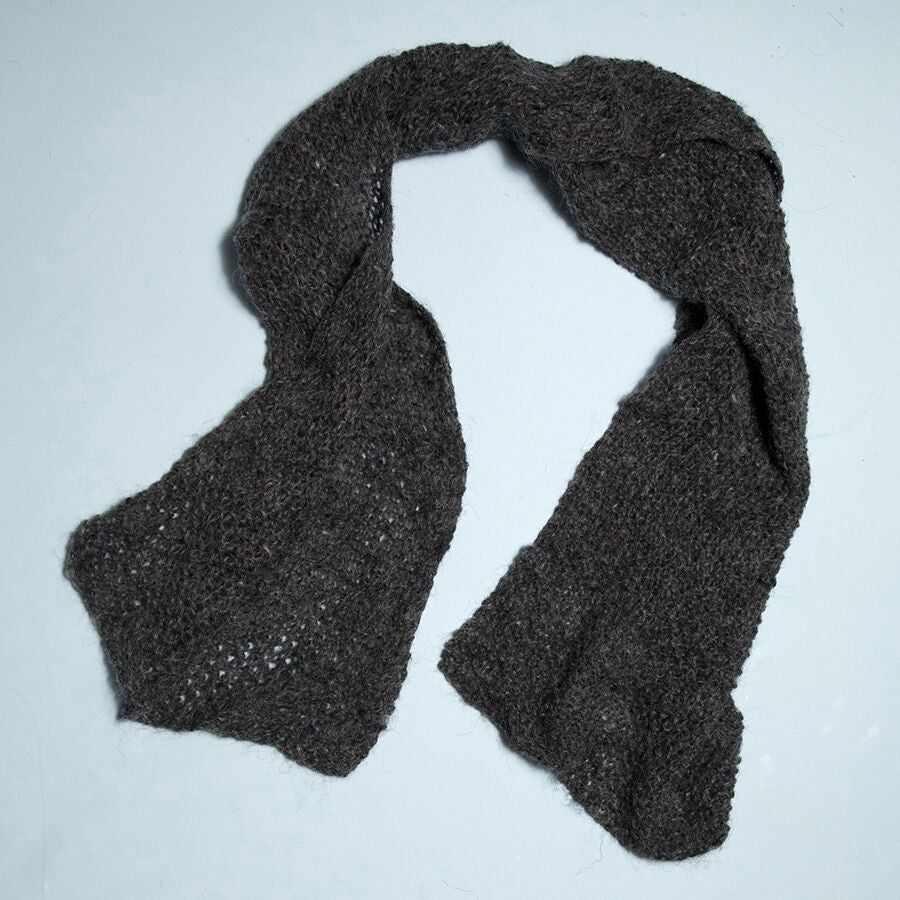 Hand Knitted Wool Gauze Scarf