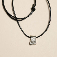 Silver and Leather Pendant
