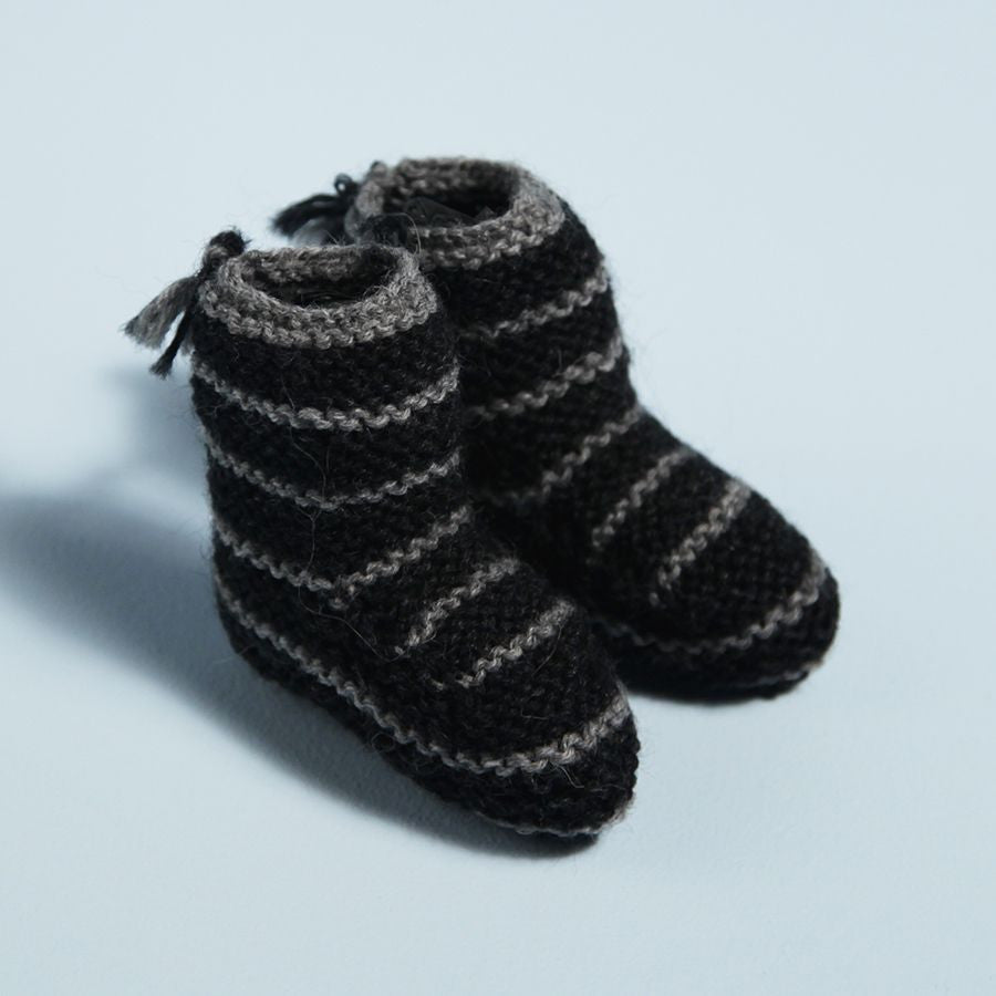 Striped Baby Bootie