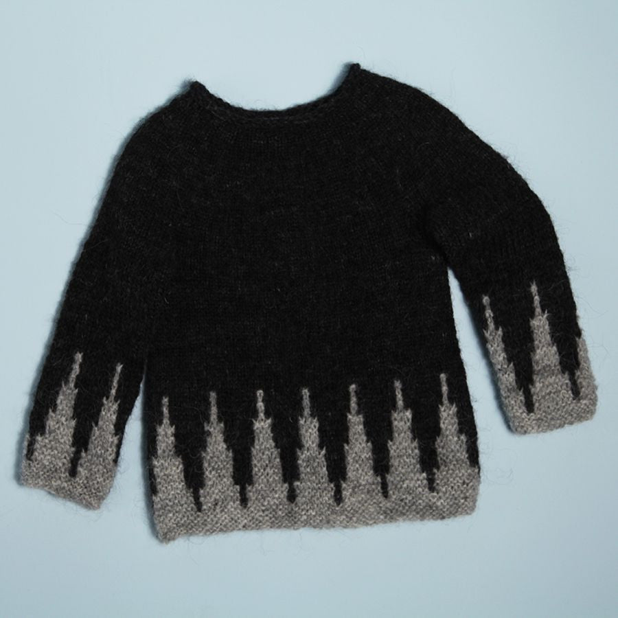 'Midnight Sun' Girl's Sweater Dress