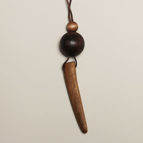 Driftwood and Leather Pendant